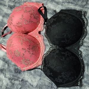 Victoria Secret 34DD Bra Bundle  Dream Angels Lined Demi